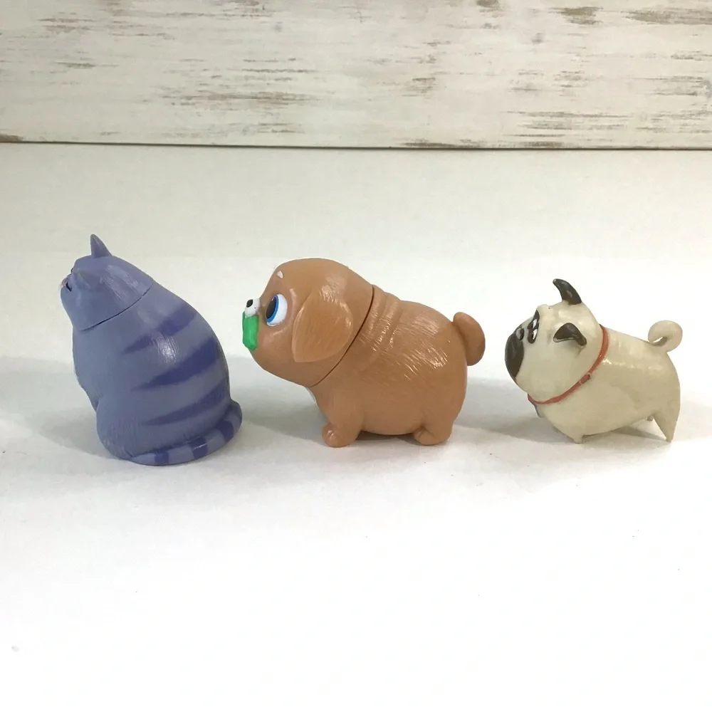 The Secret Life Of Pets Lot Of 3 Figures Chloe Pickles Mel Universal Studios